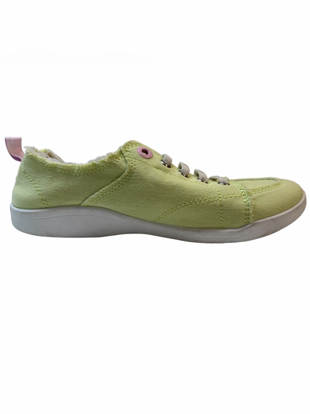 NWT Vionic Beach Pismo Lime Canvas Sneakers US 6 Orthotic Comfort Shoes - Picture 6 of 9